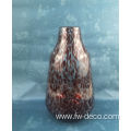 Modern unique home decoration Leopard Spotted Glass Vase